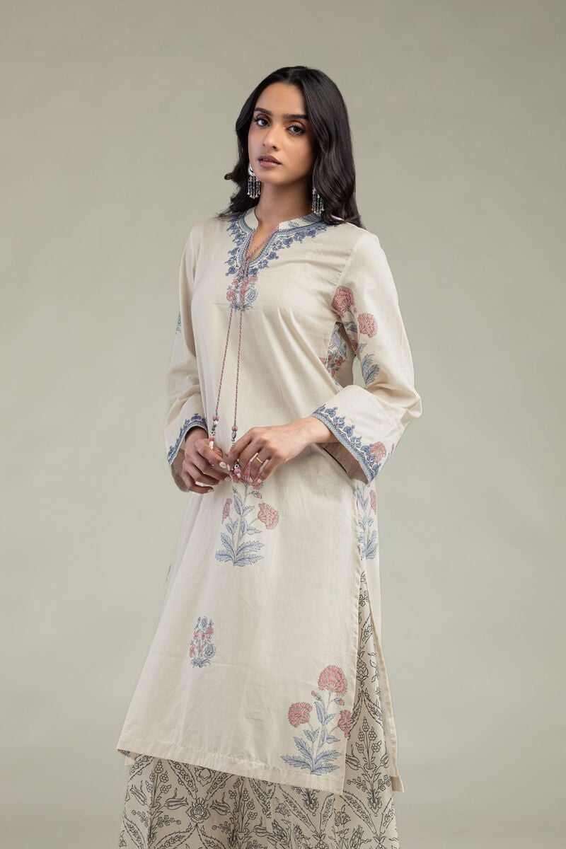 Floral Cambric Kurta