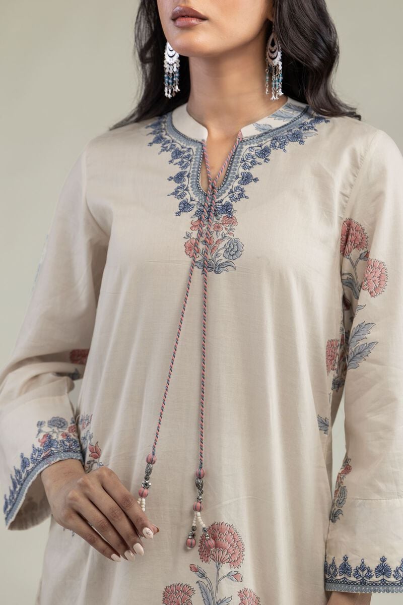 Floral Cambric Kurta