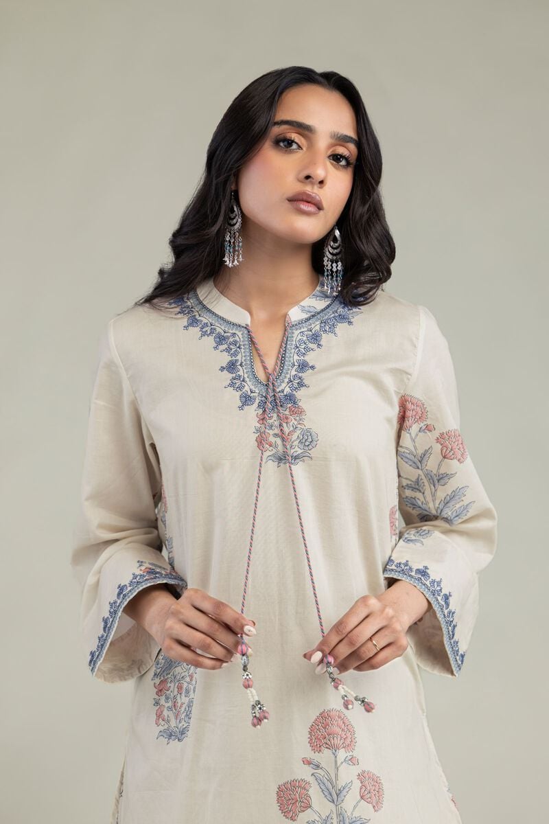 Floral Cambric Kurta