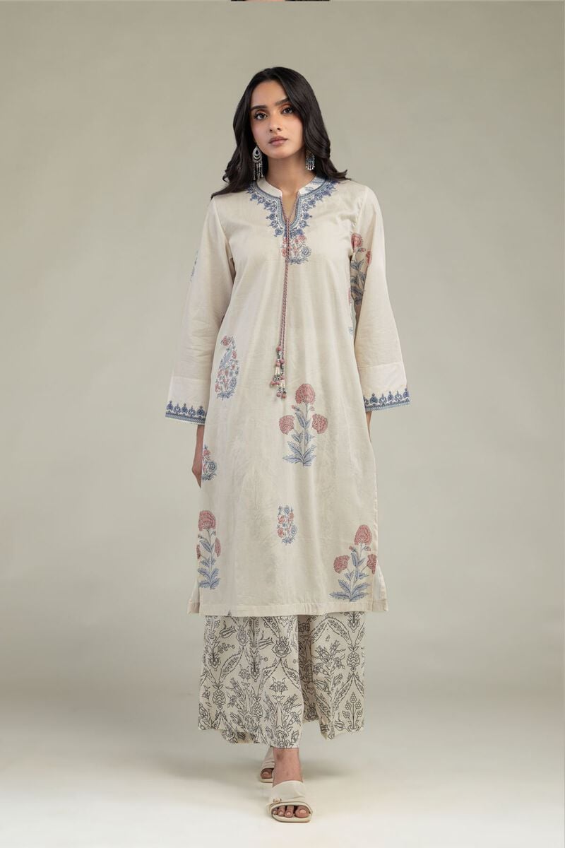 Floral Cambric Kurta