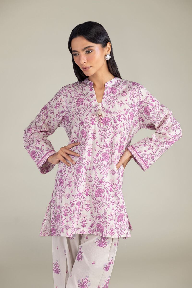 Short Floral Kurta