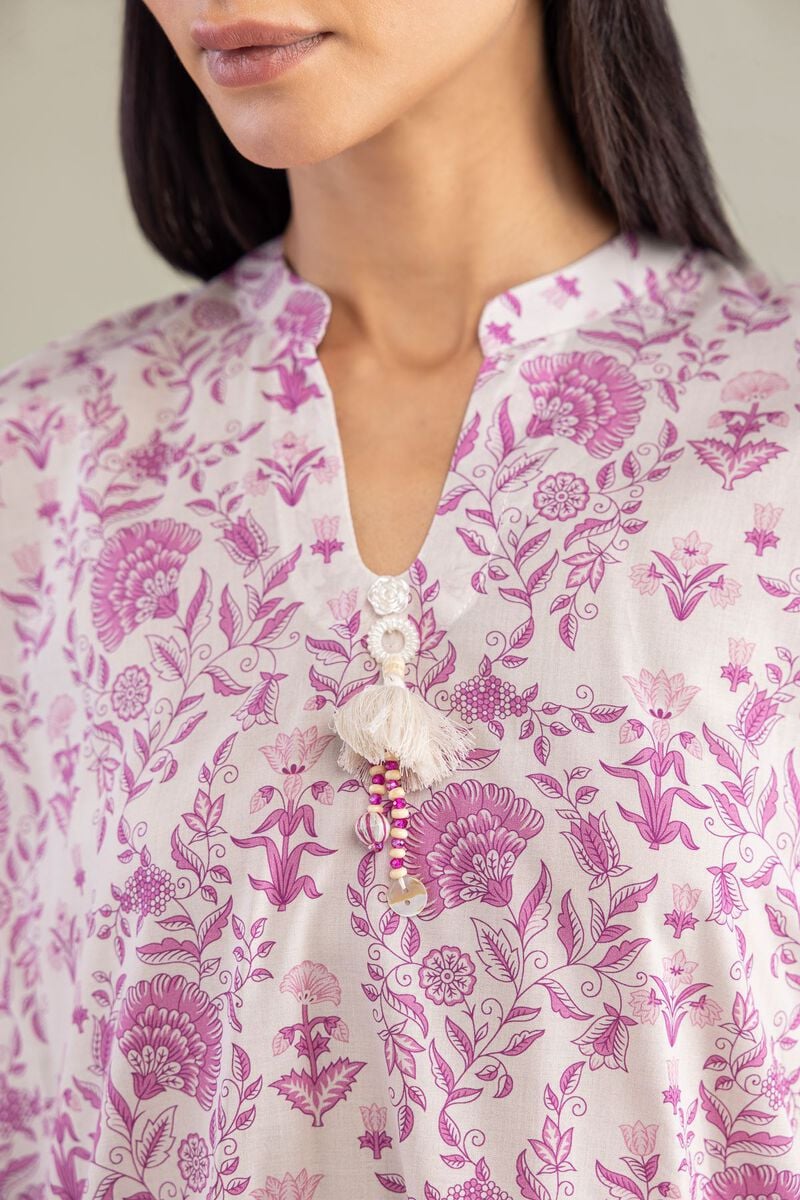 Short Floral Kurta