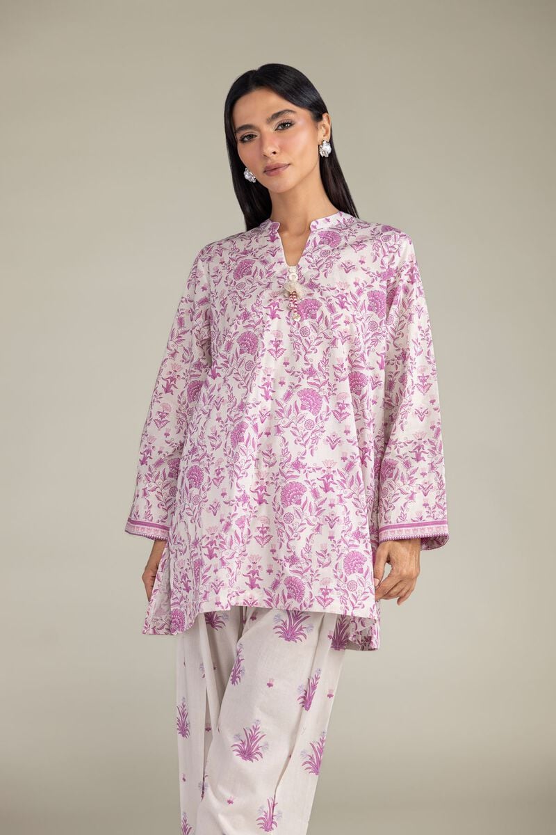 Short Floral Kurta
