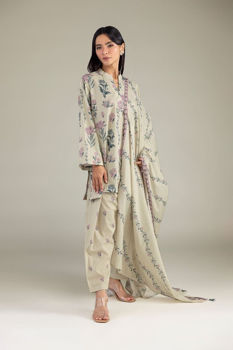 Floral Cambric Kurta
