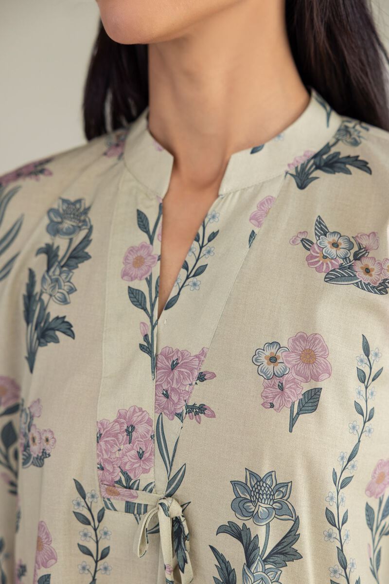 Floral Cambric Kurta
