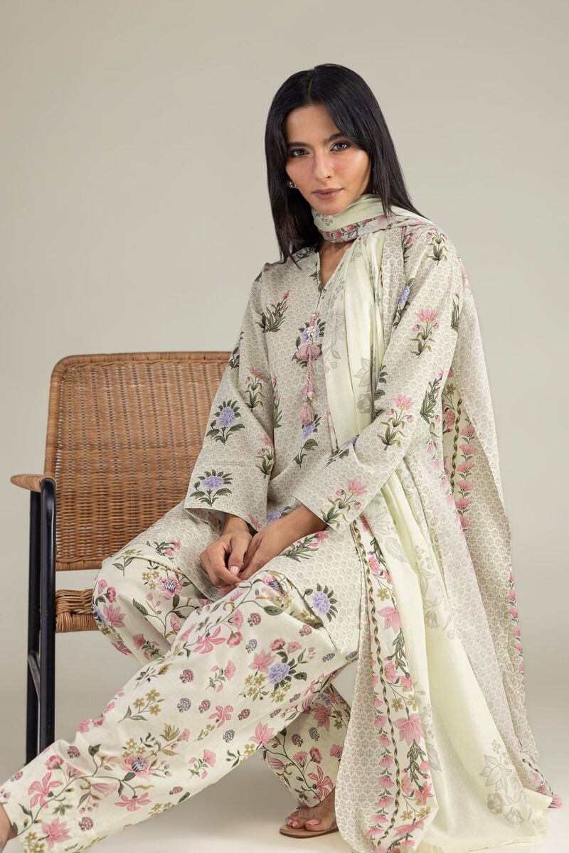 Floral Cambric Kurta