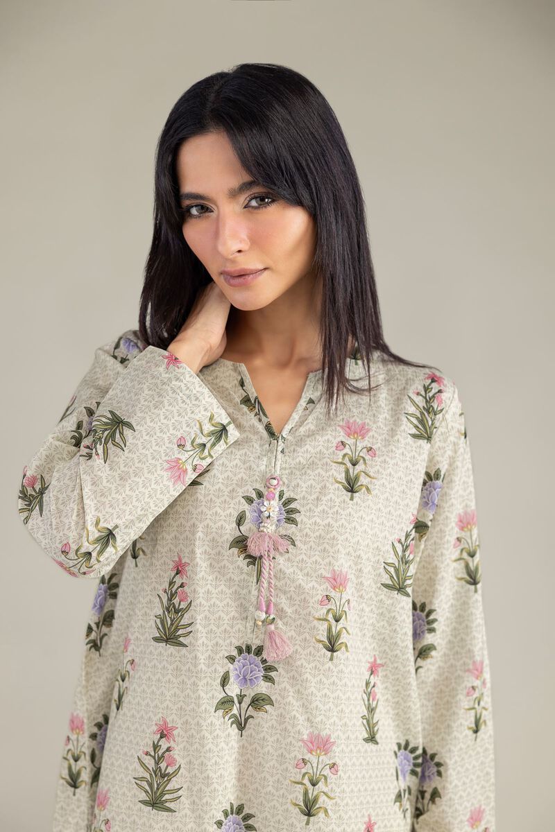 Floral Cambric Kurta
