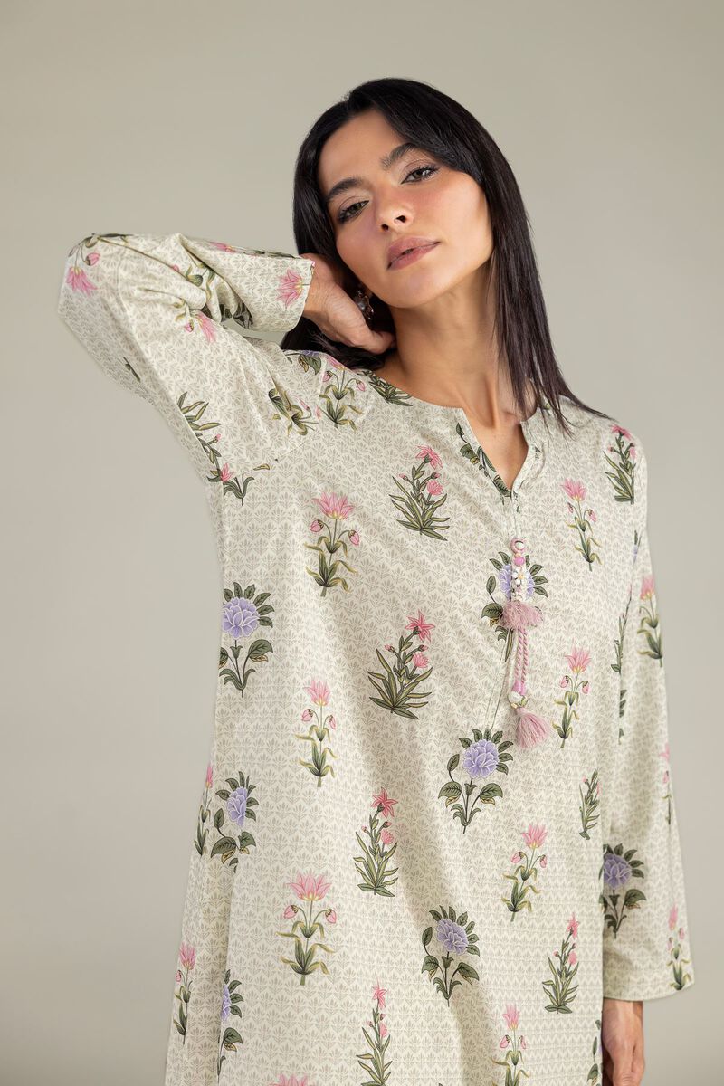 Floral Cambric Kurta