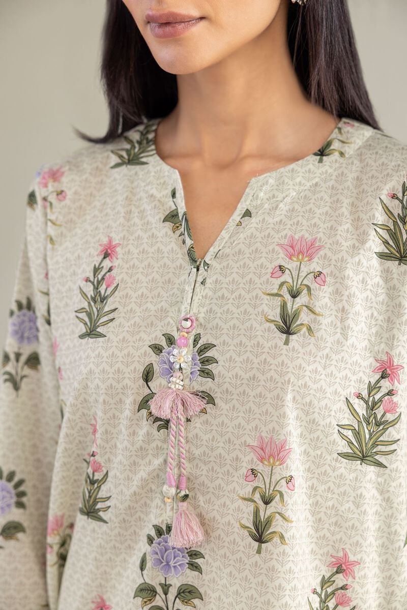 Floral Cambric Kurta