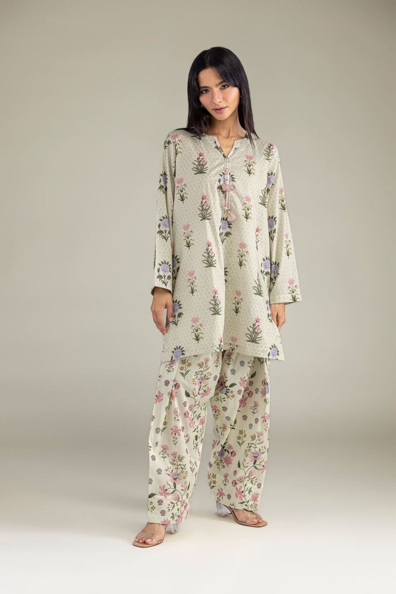 Floral Cambric Kurta