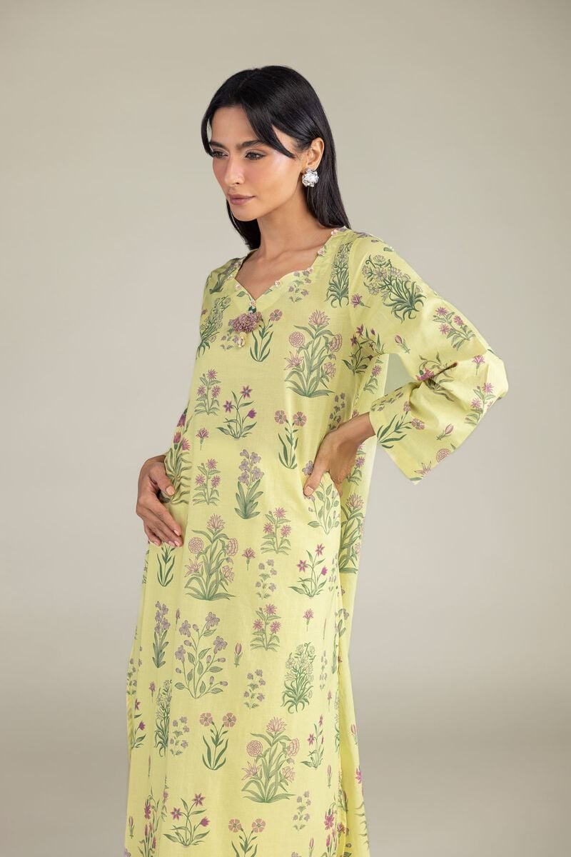 Yellow Cambric Kurta