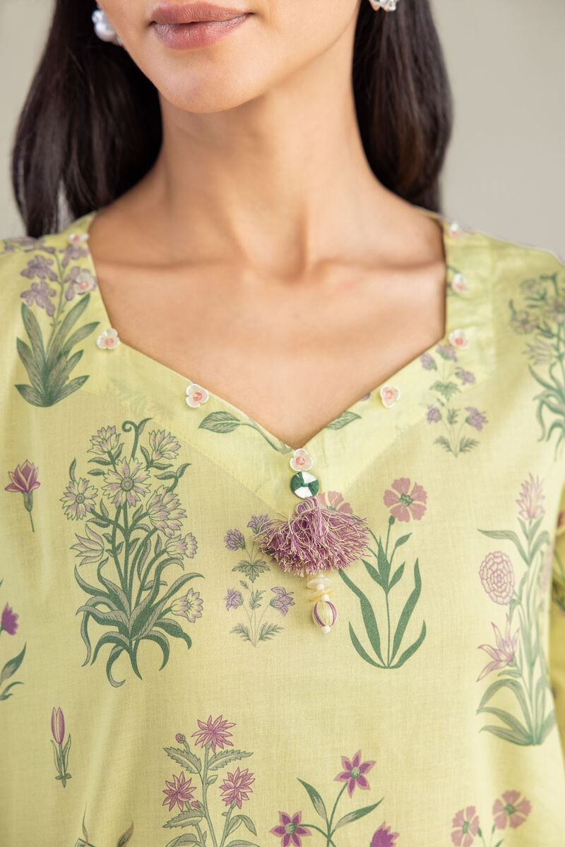 Yellow Cambric Kurta
