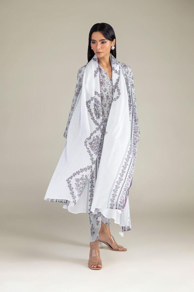 Floral Lawn Dupatta