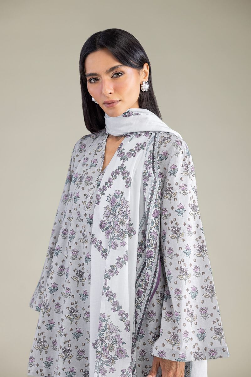 Floral Lawn Dupatta