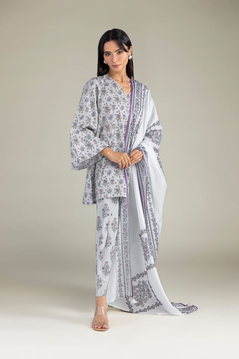 Floral Lawn Dupatta