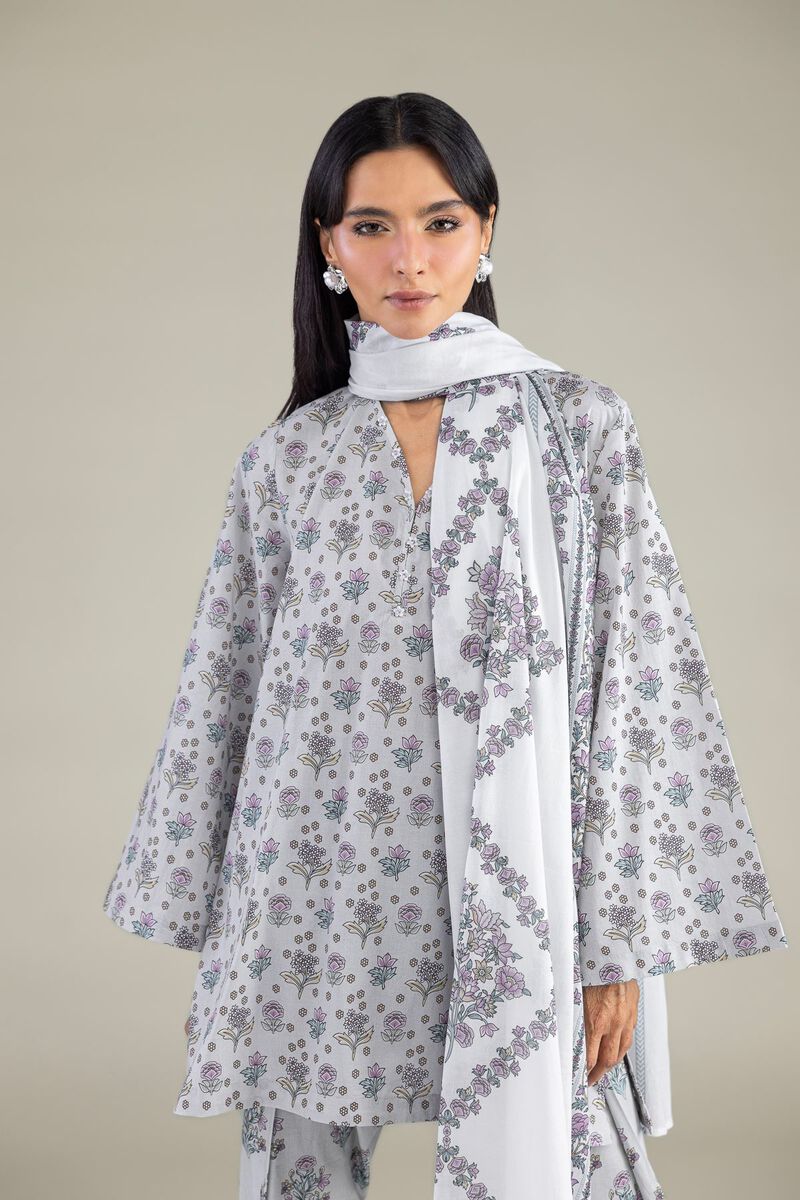 Floral Lawn Dupatta