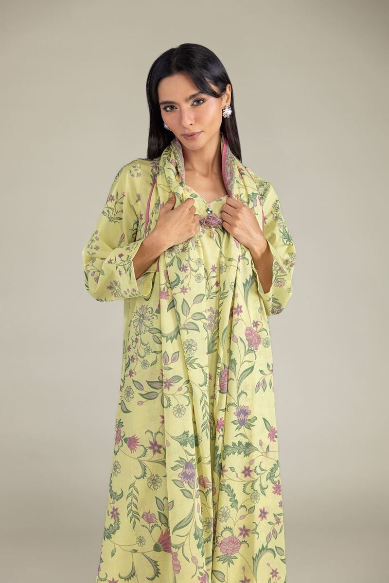 Floral Lawn Dupatta