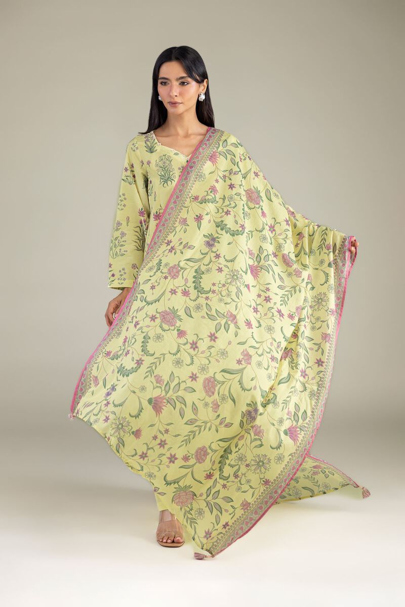 Floral Lawn Dupatta