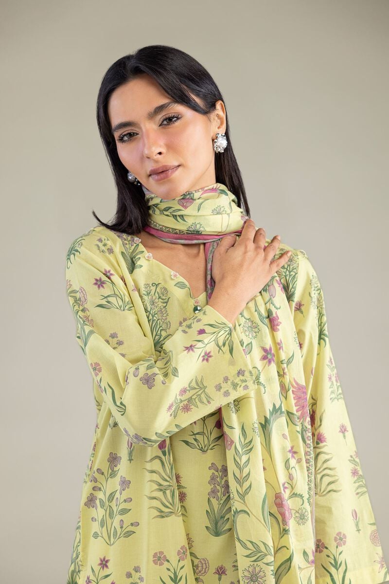 Floral Lawn Dupatta