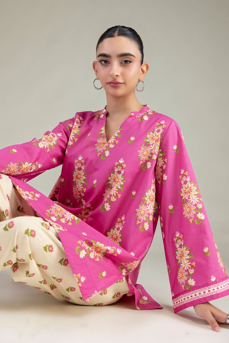 Floral Cambric Kurta