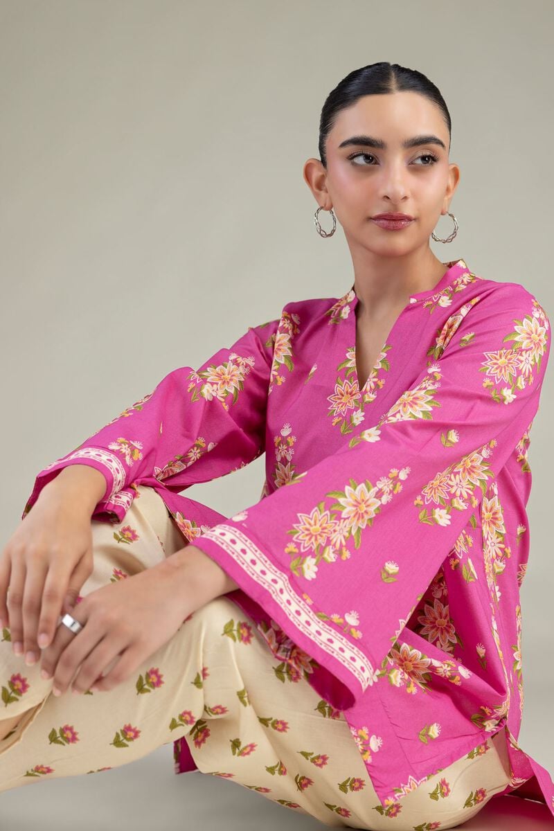 Floral Cambric Kurta