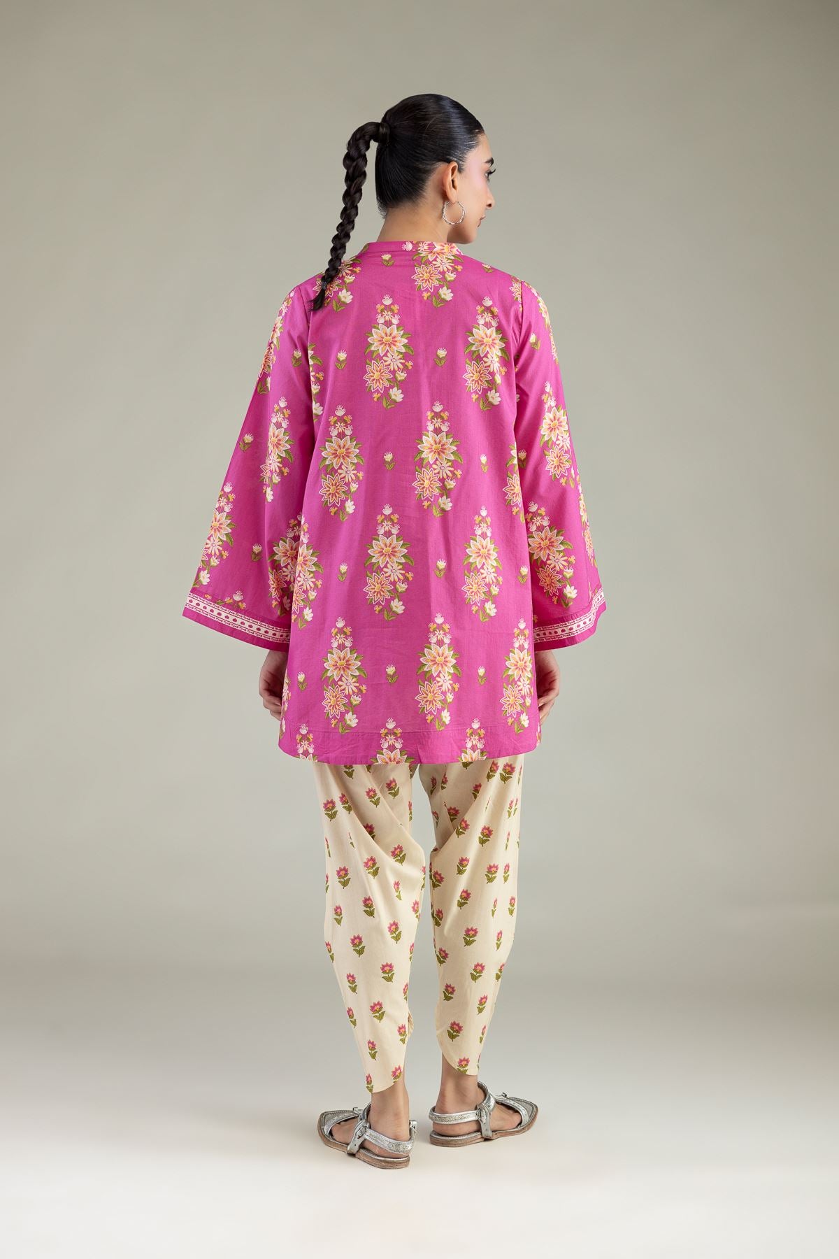 Floral Cambric Kurta