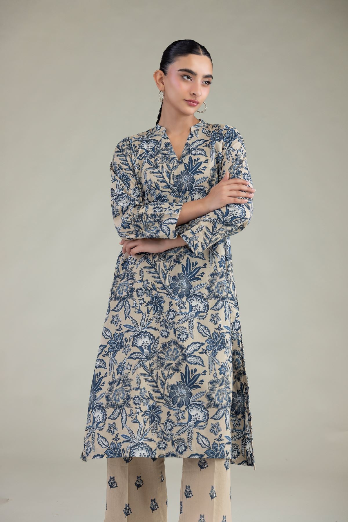 Cambric Longline Kurta