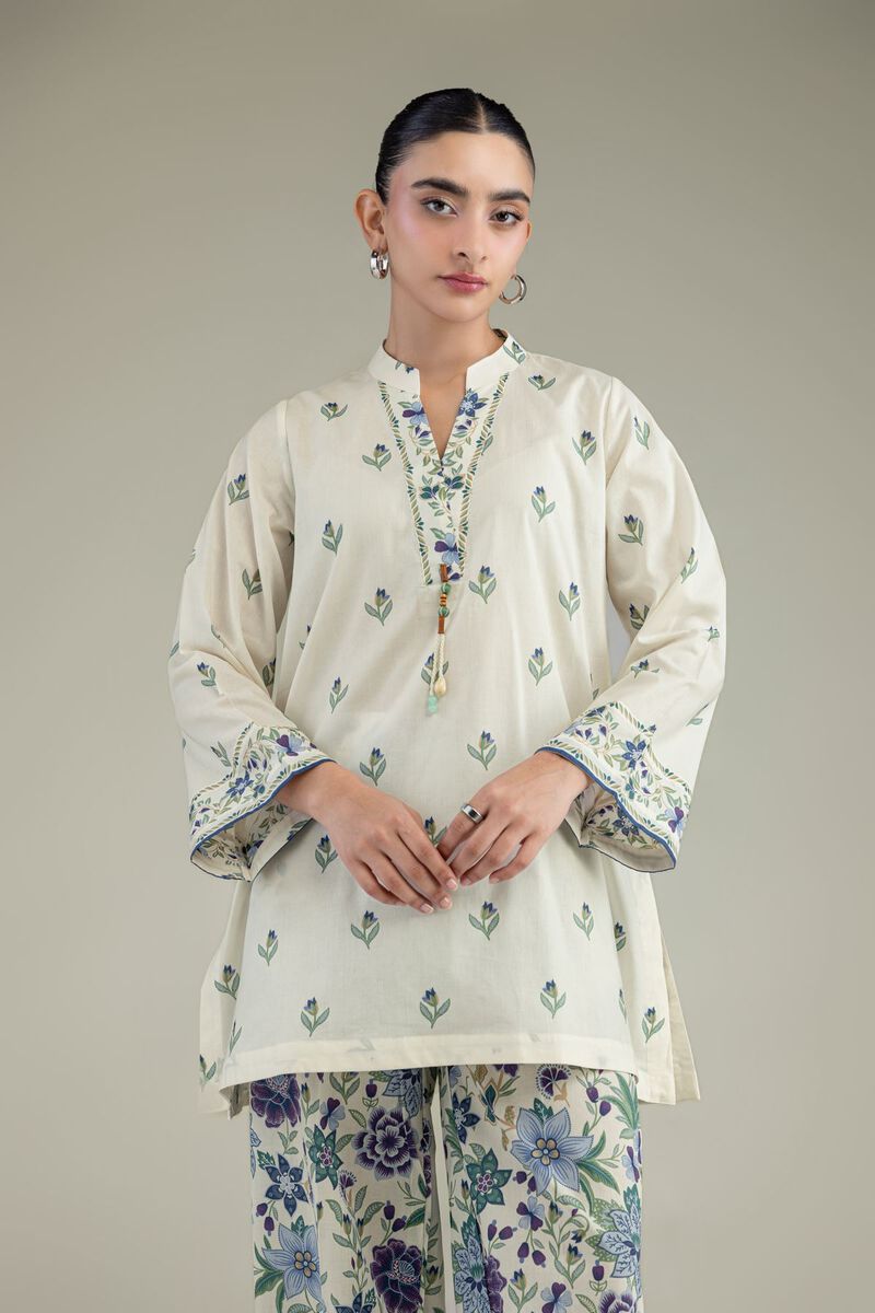 Cambric Floral Kurta
