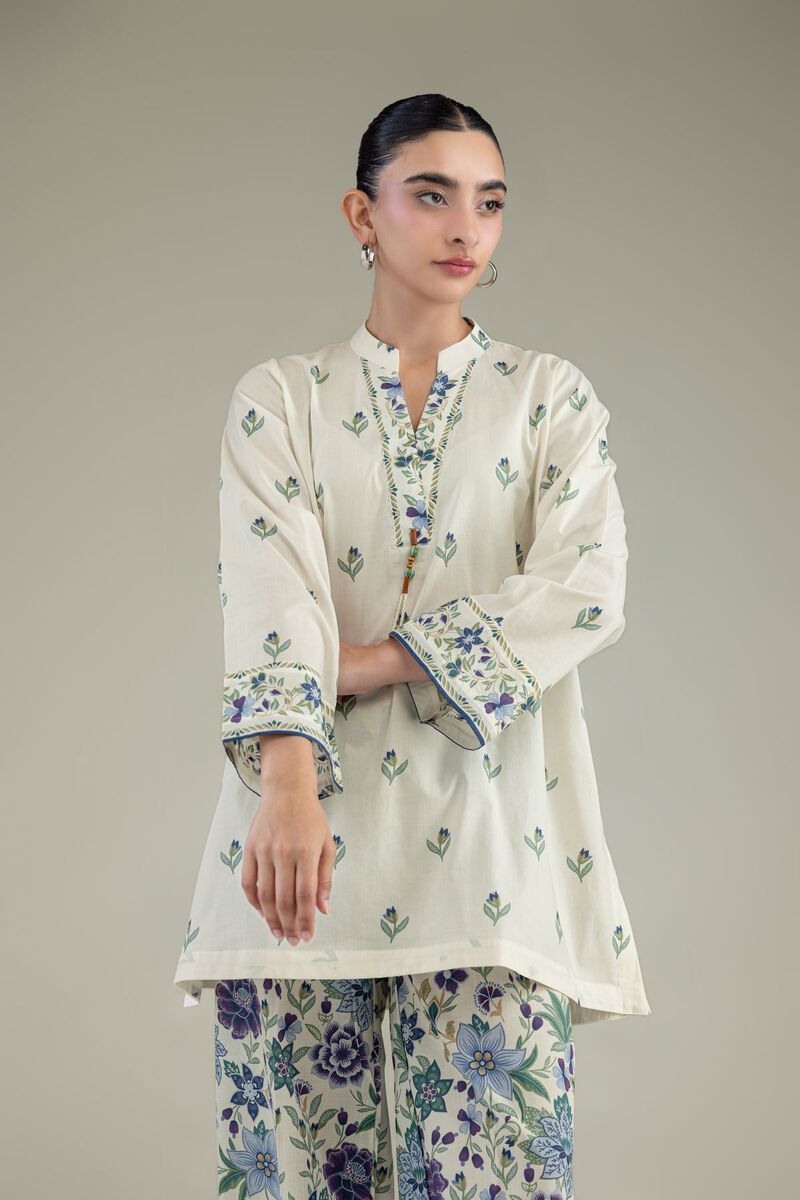 Cambric Floral Kurta