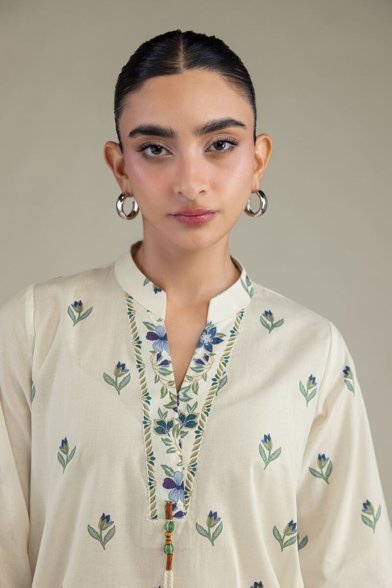 Cambric Floral Kurta