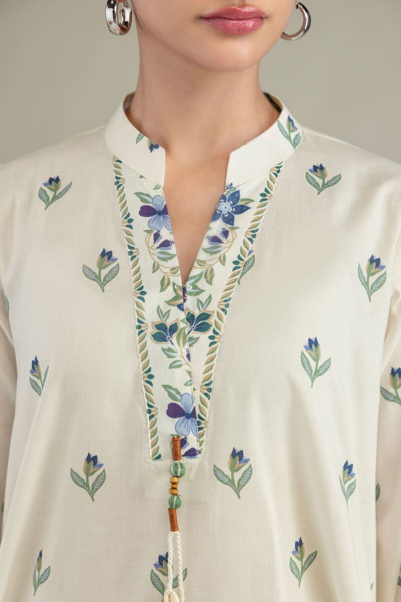 Cambric Floral Kurta