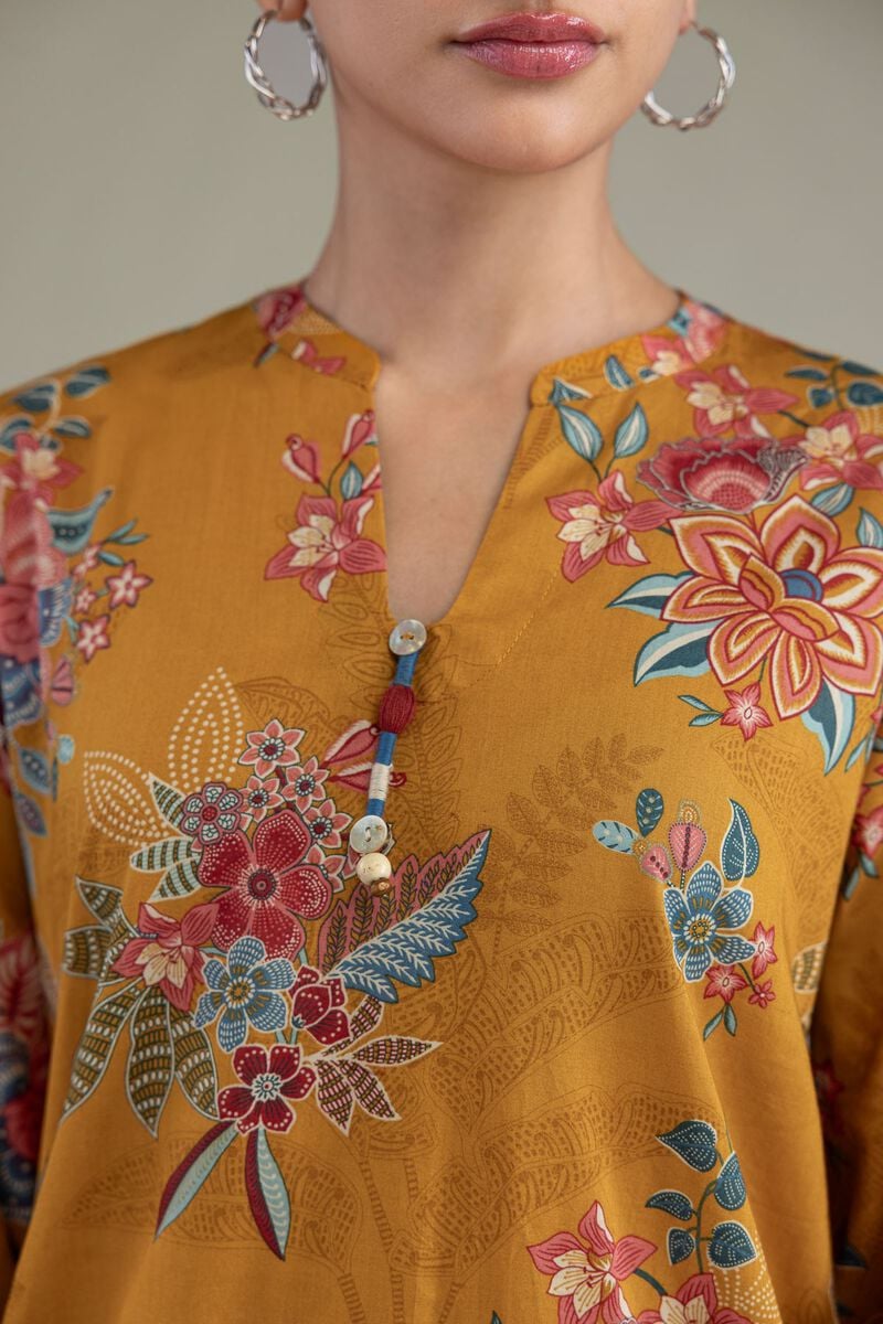 Floral Cambric Kurta