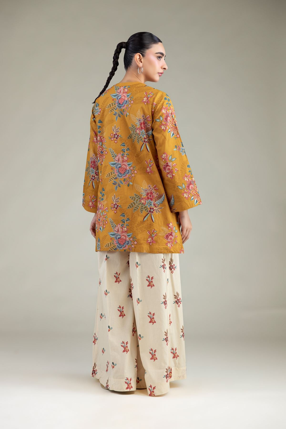 Floral Cambric Kurta