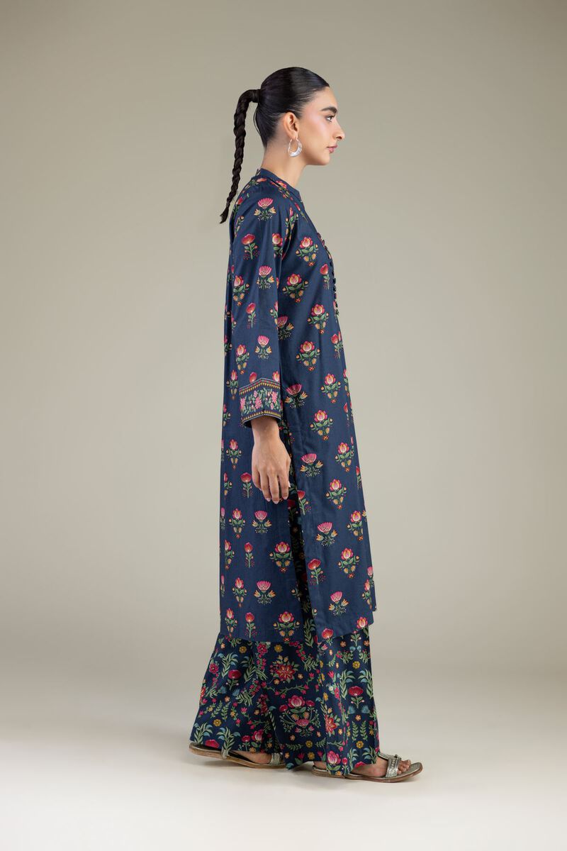 Floral Navy Pants