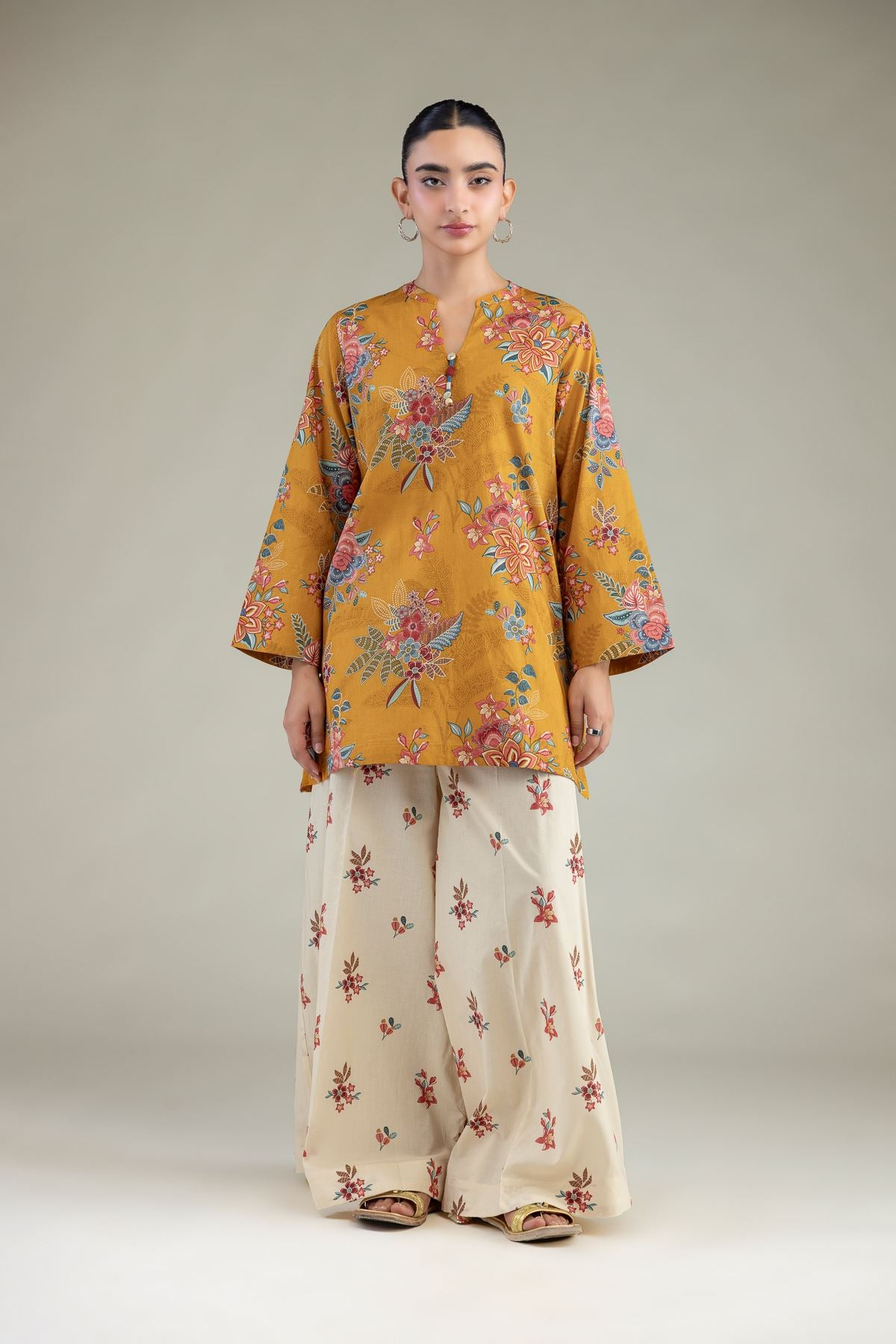 Floral Cambric Pants
