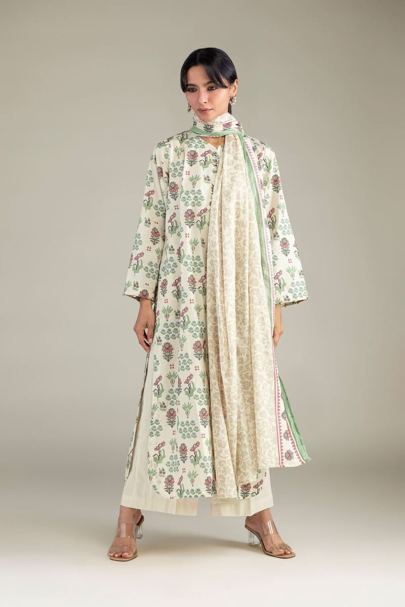 Floral Cambric Kurta
