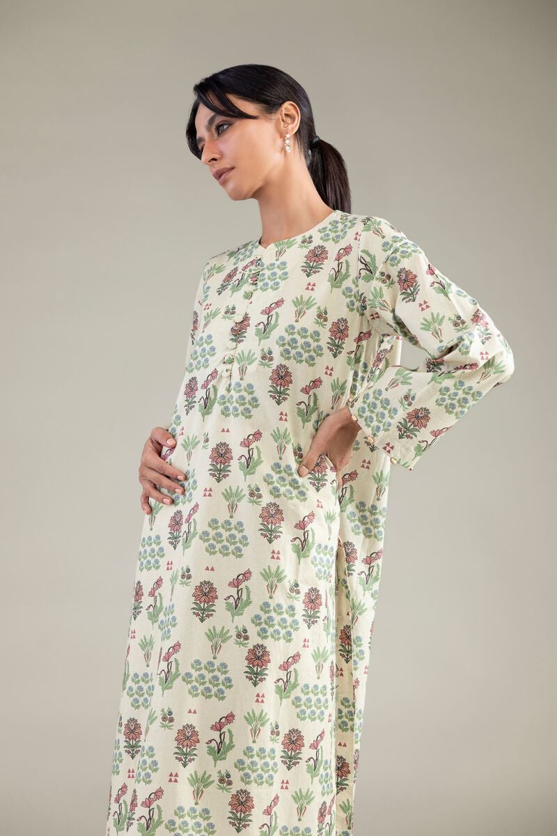 Floral Cambric Kurta