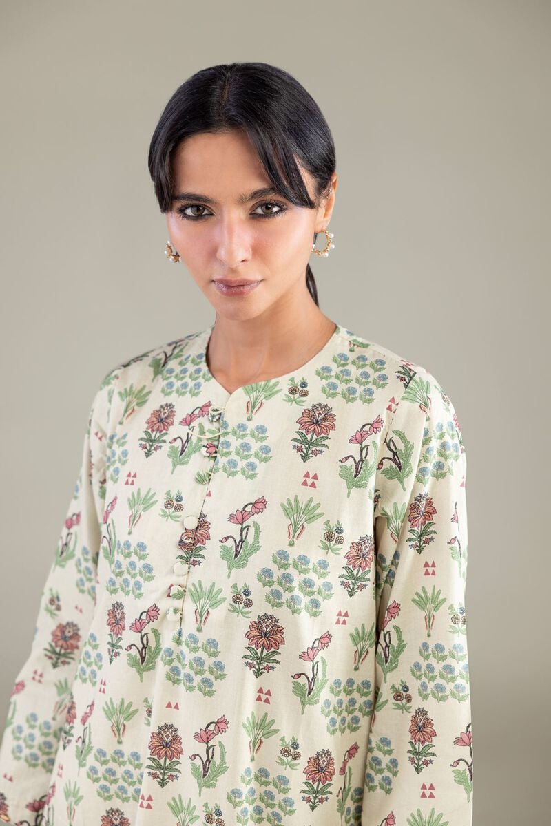 Floral Cambric Kurta