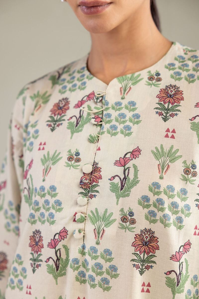 Floral Cambric Kurta