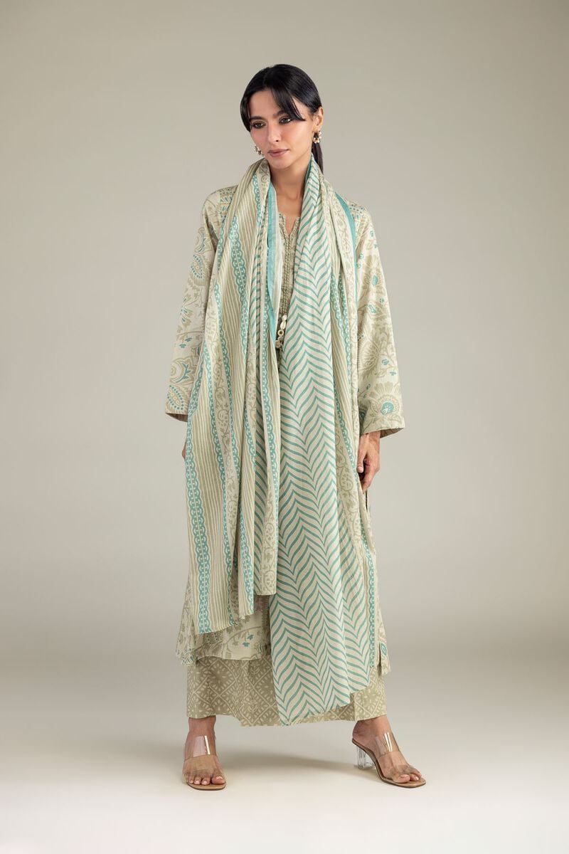 Beige Lawn Dupatta