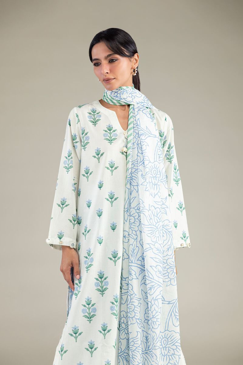 Floral Lawn Dupatta