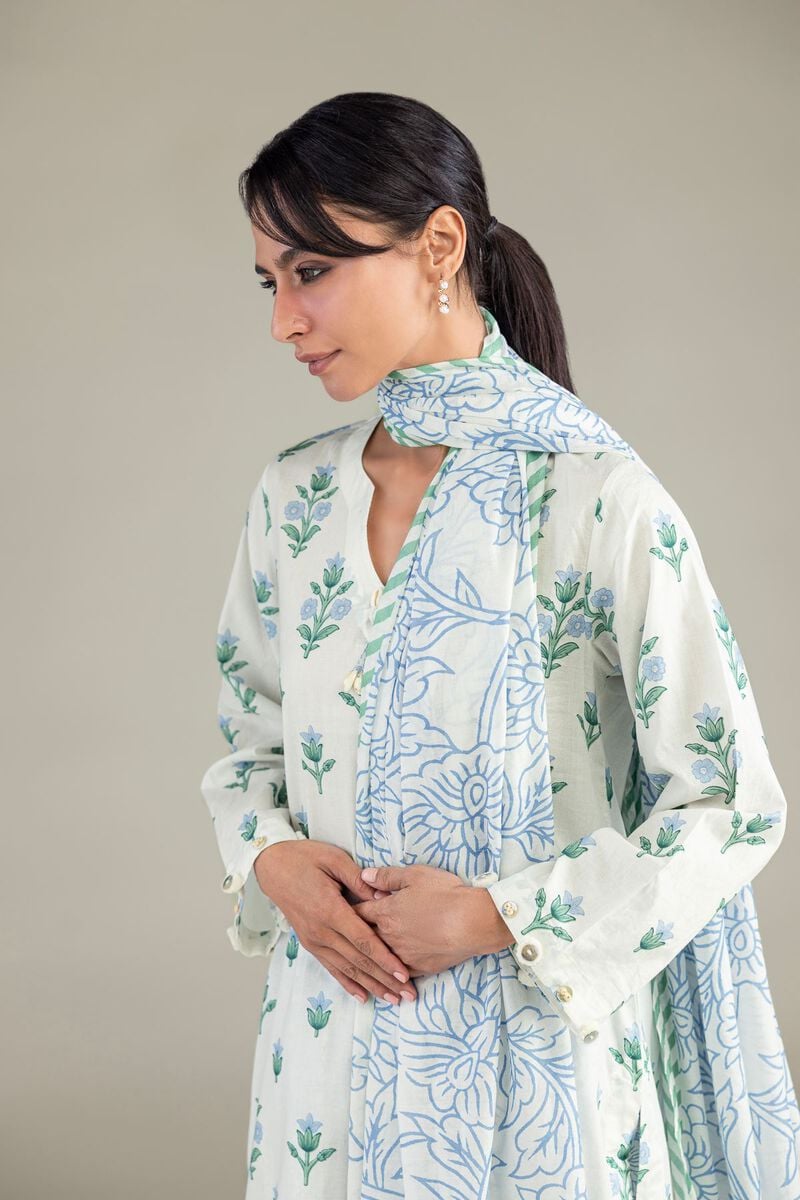 Floral Lawn Dupatta