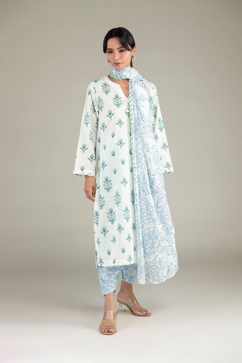 Floral Lawn Dupatta