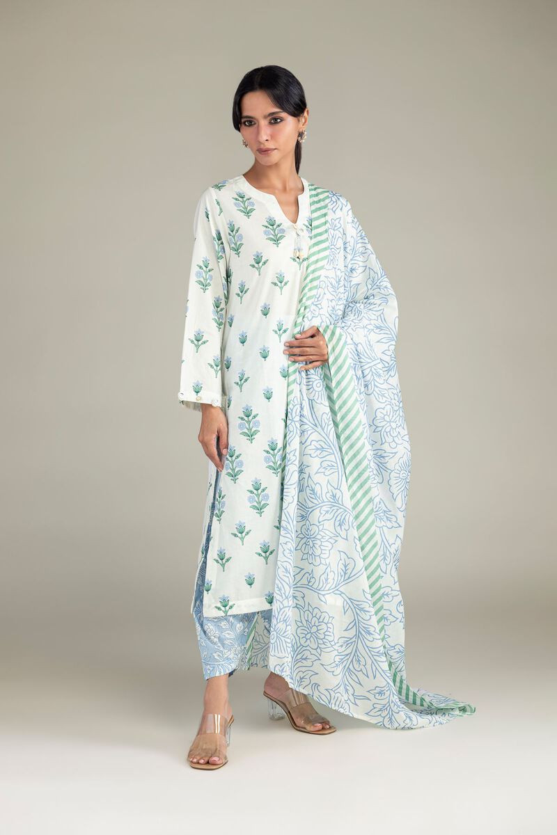 Floral Lawn Dupatta