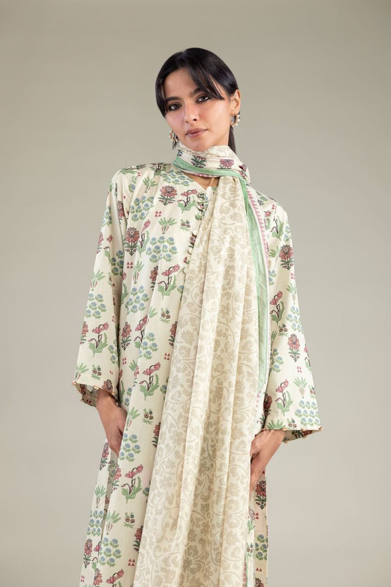 Lawn Floral Dupatta