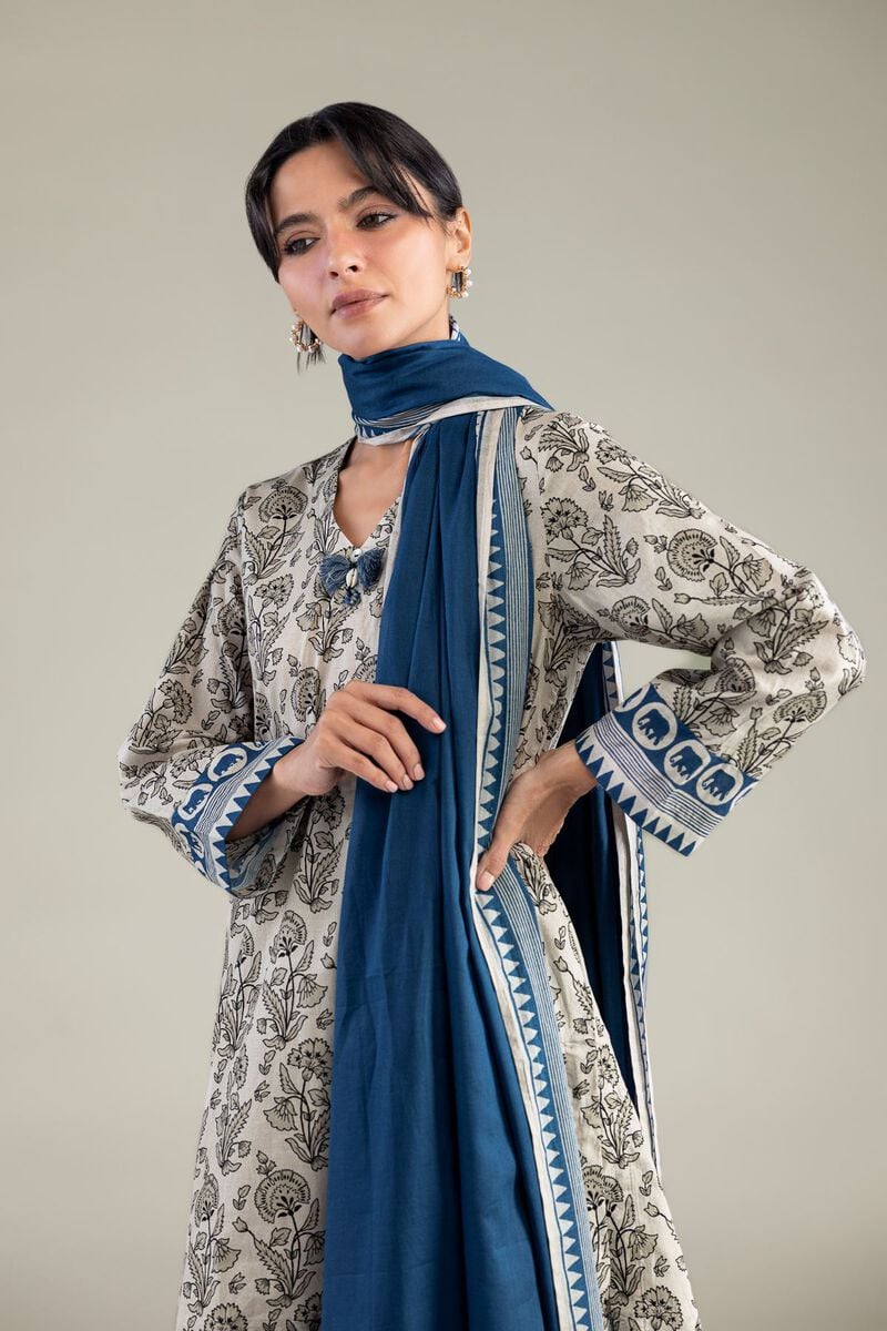 Blue Lawn Dupatta