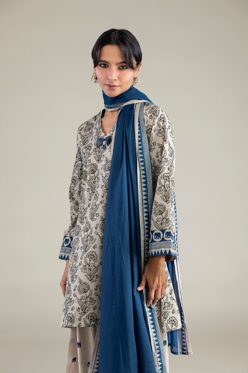 Blue Lawn Dupatta
