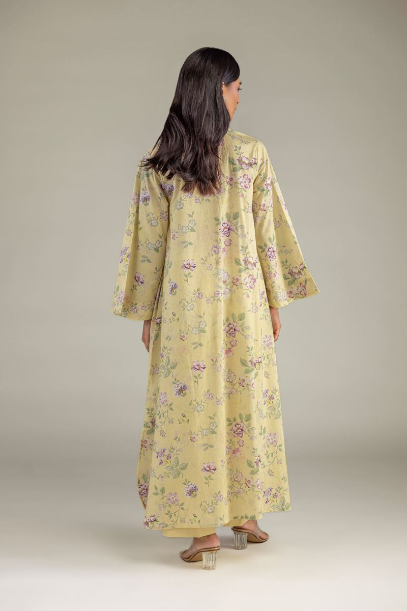 Yellow V-Neck Kurta