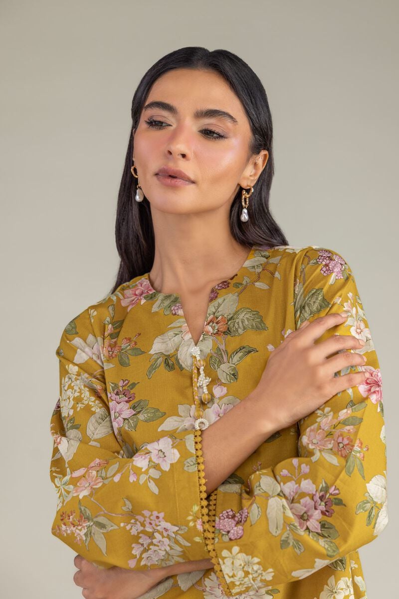Floral Cambric Kurta