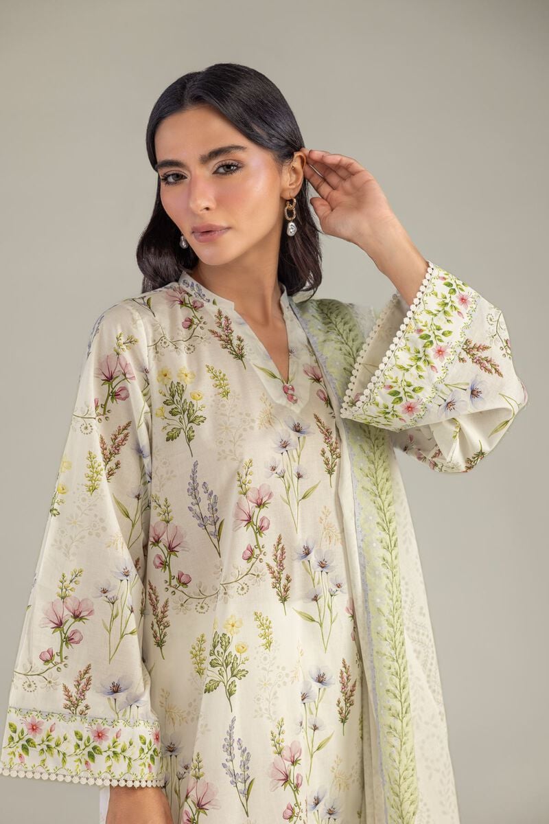 Floral Lawn Dupatta